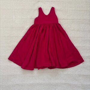 Remie Girl red sleeveless dress, 2 side pockets